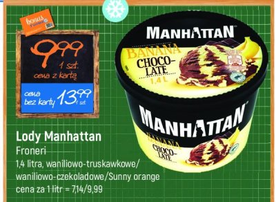 Lody banana-chocolate Nestle manhattan Manhattan (nestle) promocja
