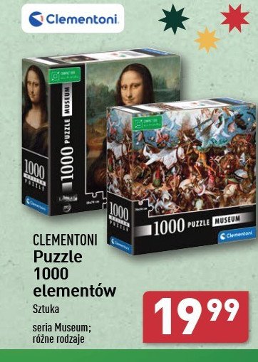 Puzzle 1000 elementów Clementoni promocja