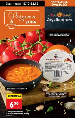 Zupa pomidorowa z makaronem orzo Biedronka promocja w Biedronka