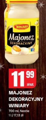 Majonez dekoracyjny Winiary Nestle promocja w Chorten