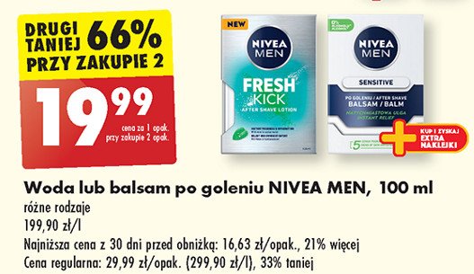 Woda po goleniu natychmiastowa ulga NIVEA MEN SENSITIVE COOL promocja