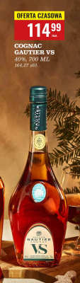 Koniak Cognac Gautier VS promocja w Biedronka