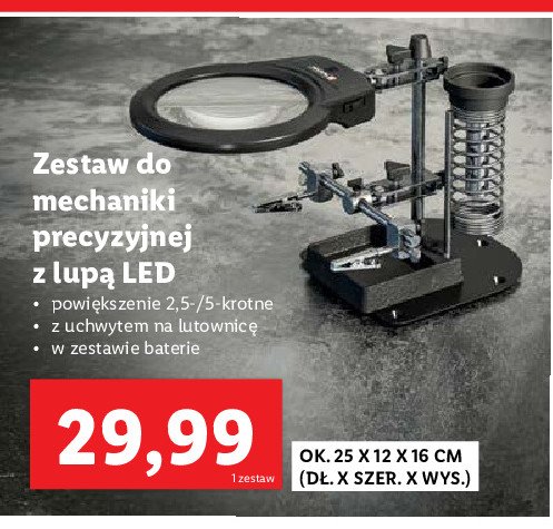 Zestaw do mechaniki precyzyjnej z lup膮 led promocja