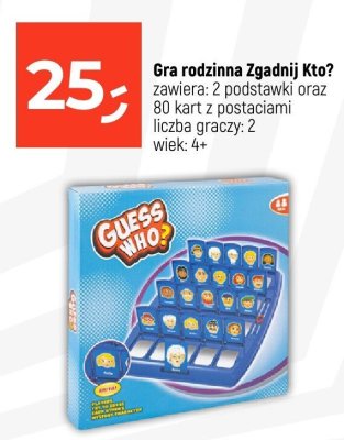 Gra rodzinna Zgadnij Kto? Guess Who promocja w Dealz