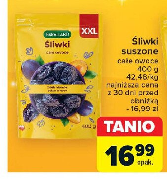 Śliwki suszone Bakalland promocja