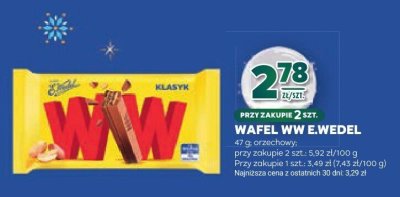 Wafel WW E.Wedel promocja w Stokrotka