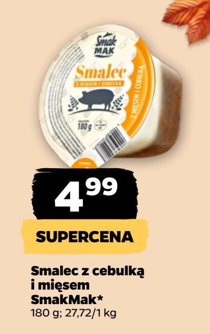 Smalec z cebulką i mięsem Smak mak promocja w Netto