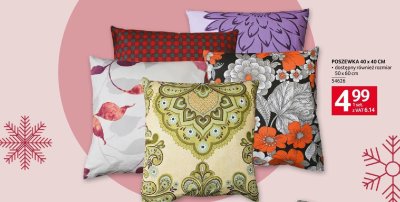 Poszewka 40 x 40 cm promocja w Selgros