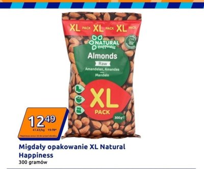 Migdały opakowanie XL Natural Happiness promocja w Action