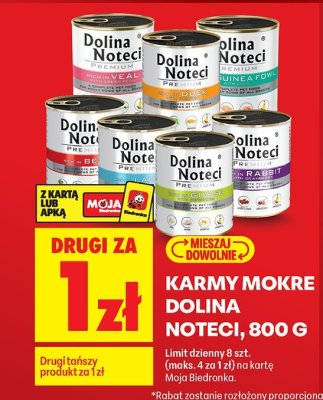 Karma mokra Dolina Noteci promocja w Biedronka