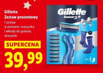 Zestaw prezentowy w zestawie: maszynka i wkłady do golenia, skarpetki promocja w Lidl