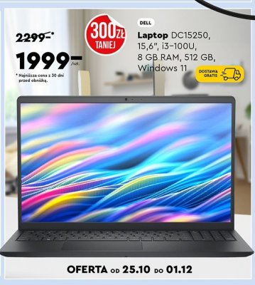 Laptop DC15250, 15,6" promocja w Biedronka