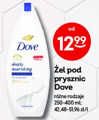 Żel pod prysznic Dove deeply nourishing promocja