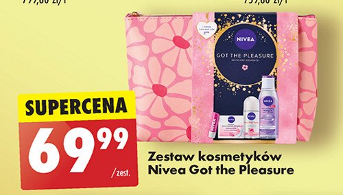 Zestaw kosmetyków w kosmetyczce got the pleasure Nivea zestaw promocja w Biedronka