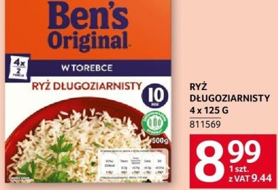 Ryż długoziarnisty Ben's original promocja w Selgros