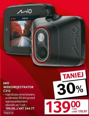 Wideorejestrator Mio C312 promocja w Selgros