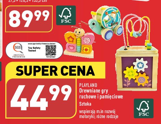 Drewniana gra pami臋ciowa Playland promocja