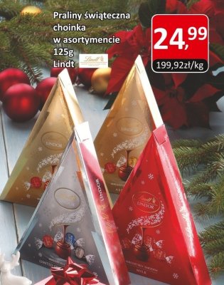 Praliny świąteczna choinka w asortymencie Lindt promocja w Market Point