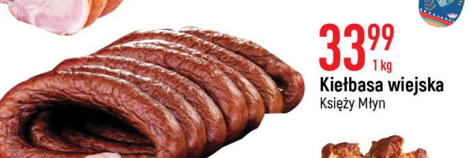 Kiełbasa wiejska Księży młyn promocja