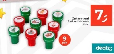 Zestaw stempli 9 szt. w opakowaniu promocja w Dealz