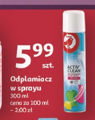 Odplamiacz w sprayu Auchan activ clean promocja