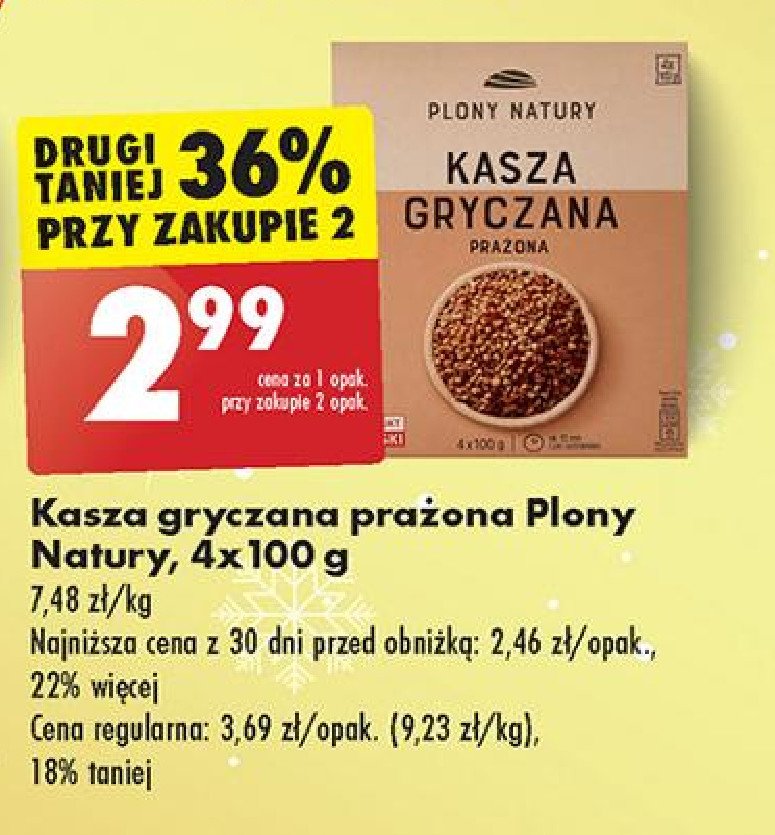 Kasza gryczana Plony natury promocja w Biedronka