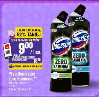 Płyn Domestos Zero Kamienia w różne rodzaje promocja w POLOmarket
