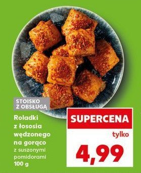 Kieszonki wędzone z łososia z suszonymi pomidorami promocja