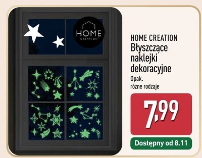 Błyszczące naklejki dekoracyjne HOME CREATION promocja w Aldi