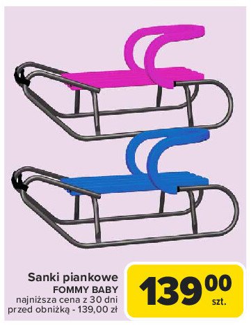 Sanki piankowe fommy baby promocja w Carrefour Market