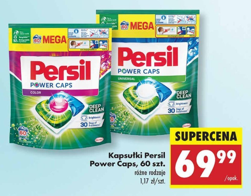 Kapsułki do prania PERSIL POWER CAPS promocja