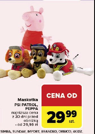 Maskotka świnka peppa promocja