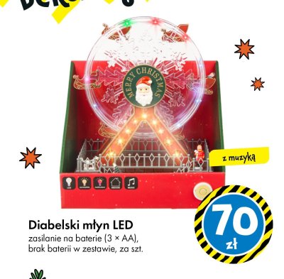Diabelski młyn LED z muzyką promocja w Tedi