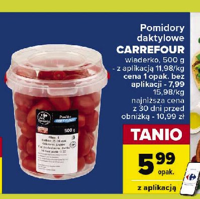 Pomidory daktylowe Carrefour targ świeżości promocja
