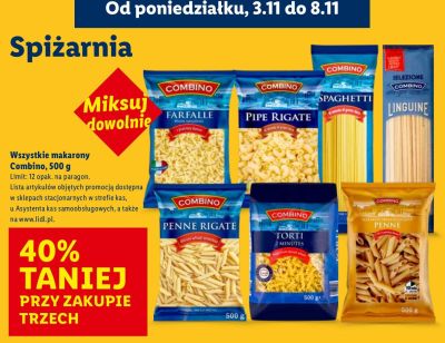 Makaron farfalle promocja w Lidl