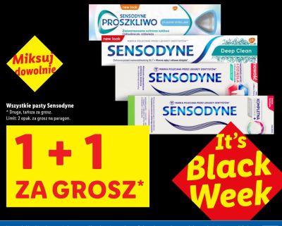 Wszystkie pasty do zębów Sensodyne 1+1 GRATIS promocja w Lidl