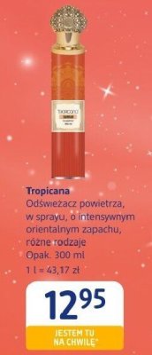 Odświeżacz powietrza Tropicana w sprayu, o intensywnym orientalnym zapachu, różne rodzaje promocja w Drogerie DM