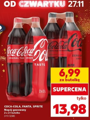 Napój gazowany Coca-Cola 2x2 l promocja w Kaufland