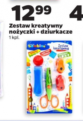 Zestaw kreatywny - no偶yczki i dziurkacz Bambino st.majewski promocja