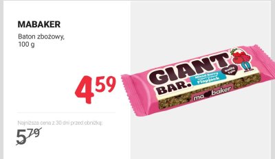 Baton zbożowy 100 g promocja w Rossmann