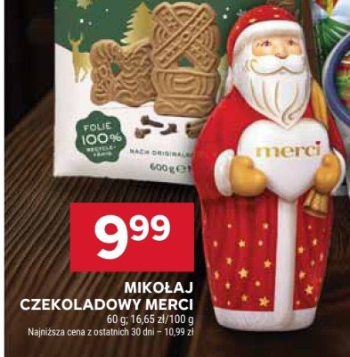 Mikołaj czekoladowy Merci promocja w Stokrotka