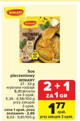 Sos pieczeniowy Winiary promocja w Carrefour Market