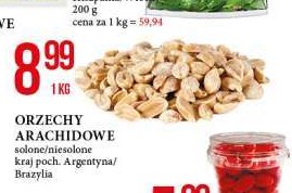Orzeszki arachidowe promocja w Intermarche