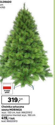 Choinka sztuczna sosna MORINGA promocja w Leroy Merlin