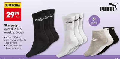 Skarpety Puma męskie 3-pak promocja w Biedronka