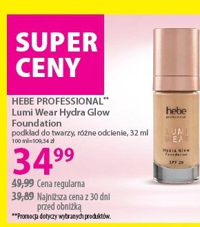 Podkład 1w light vanilla Hebe professional lumi wear promocja w Hebe