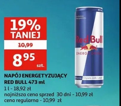 Napój energetyczny Red bull promocja