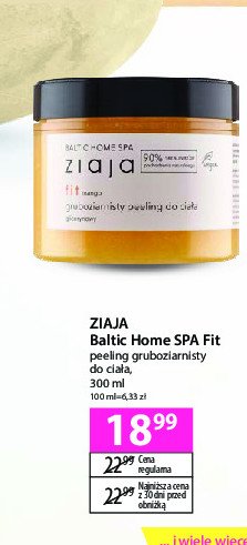 Peeling do ciała glicerynowy gruboziarnisty Ziaja baltic home spa fit promocja w Hebe