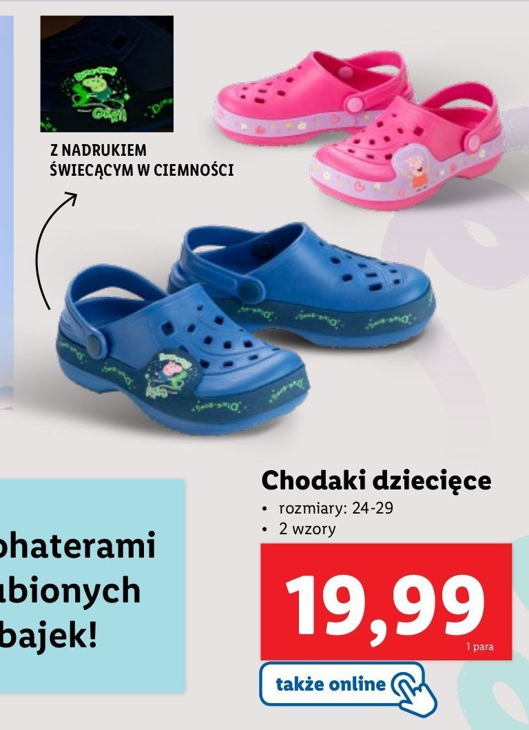 Chodaki świnka peppa 24-29 promocja