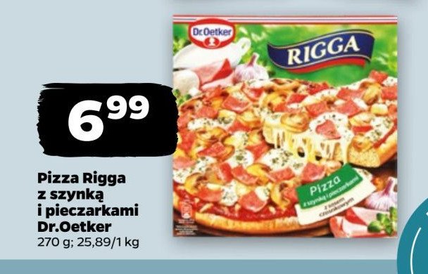 Pizza z szynką i pieczarkami Dr. oetker rigga promocja